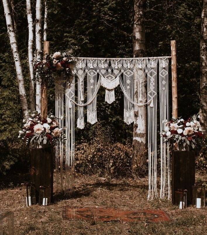 Bohemian backdrop for wedding photo book with Lucidity Africa