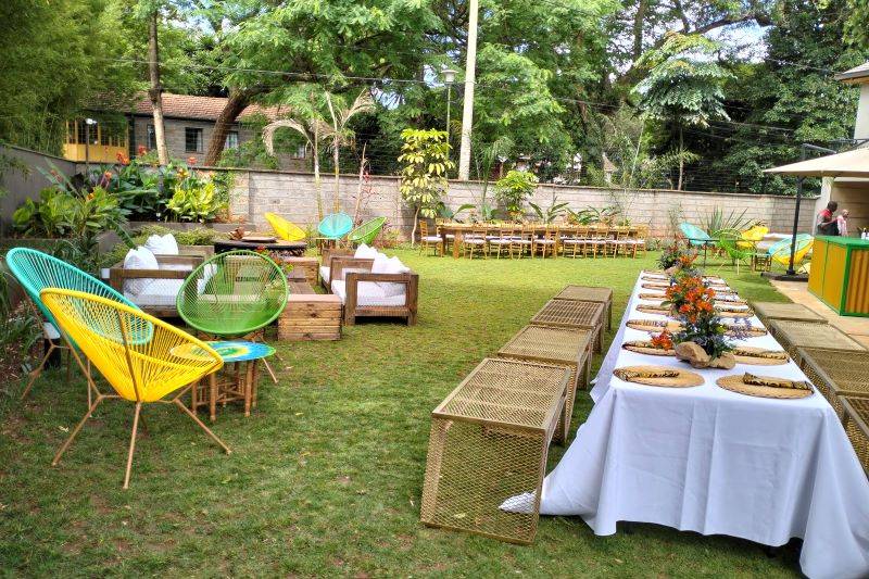 Decoraciones de carpas para bodas en Kenia