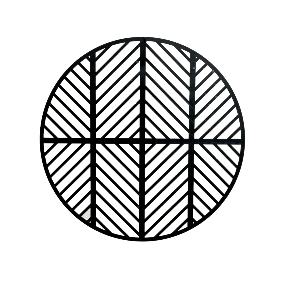 Ebony Geometric Charger Plate for Hire -min