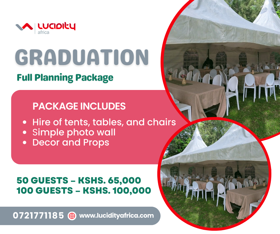 Paquete completo de planificación de graduación de Kenia