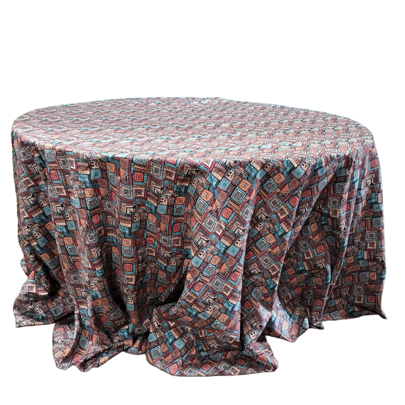 Hire African Ethno Tablecloth from Lucidity Africa Events
