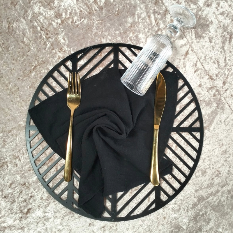 Hire Black Napkin from Lucidity Africa Events