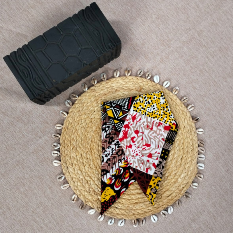 Hire Red Ankara Napkin from Lucidity Africa Events