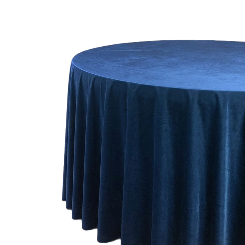Hire Navy Blue Velvet Tablecloth from Lucidity Africa Events