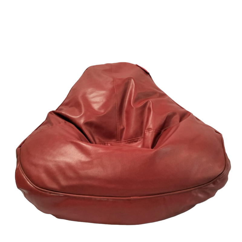 Hire Maroon Bean Bag PU Leather from Lucidity Africa Events Kenya