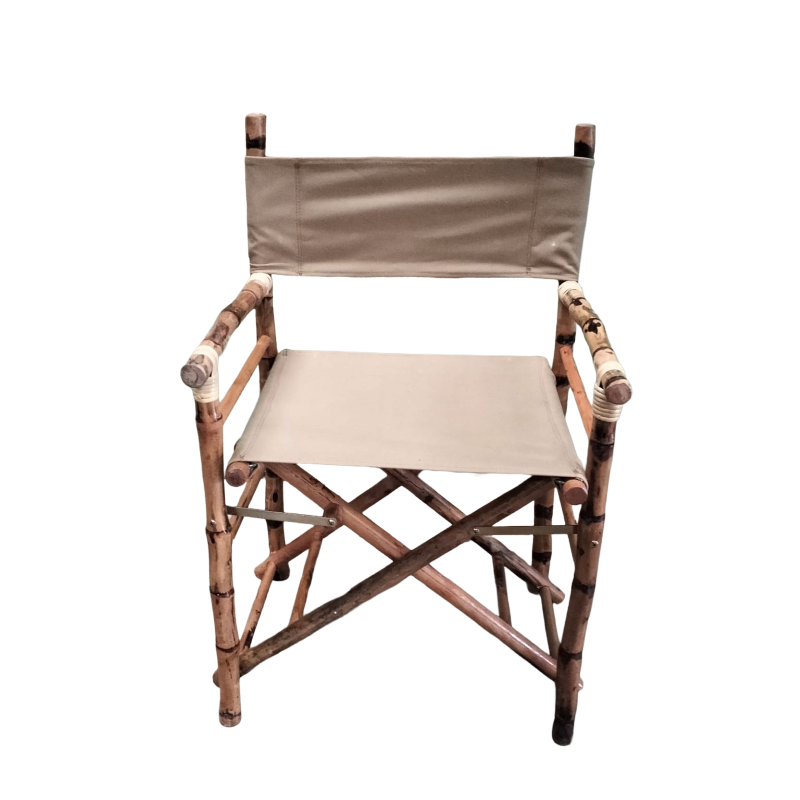 Hire Premium Foldable Bamboo Dining Chair Beige from Lucidity Africa Events