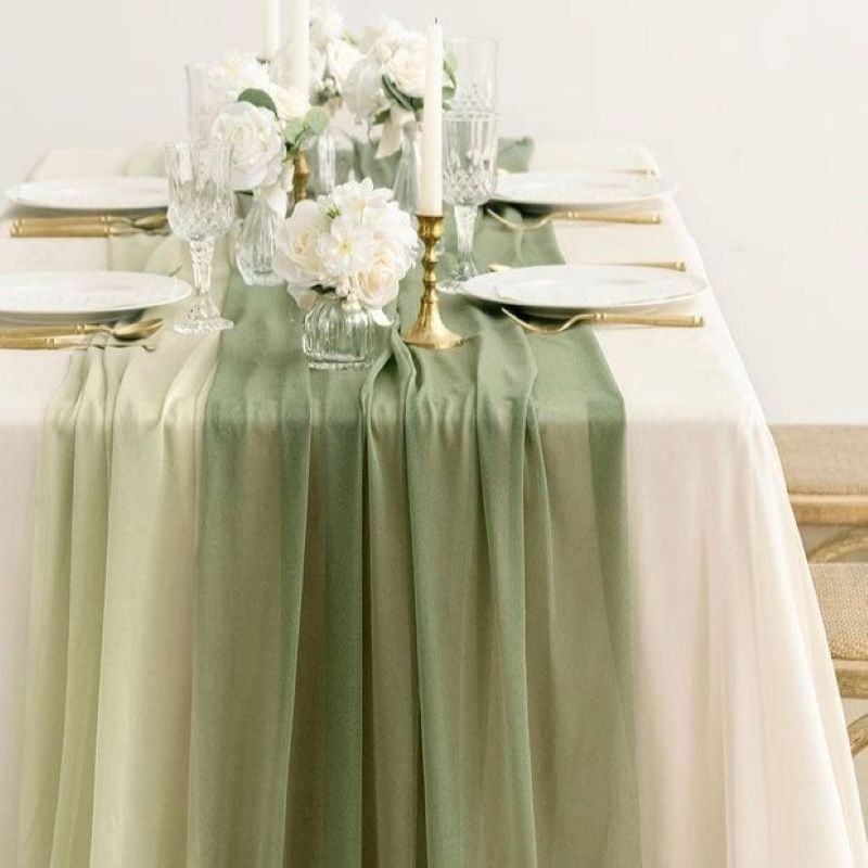 Hire Sage Green Table Runners from Lucidity Africa Events Kenya Nairobi