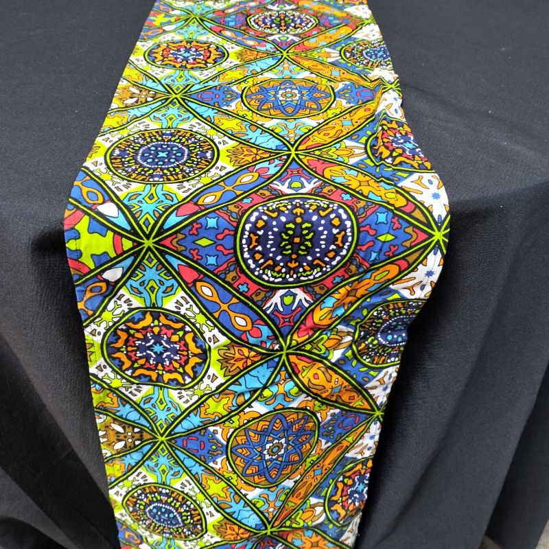 Hire Blue Ankara 2 Table Runners Nairobi Lucidity