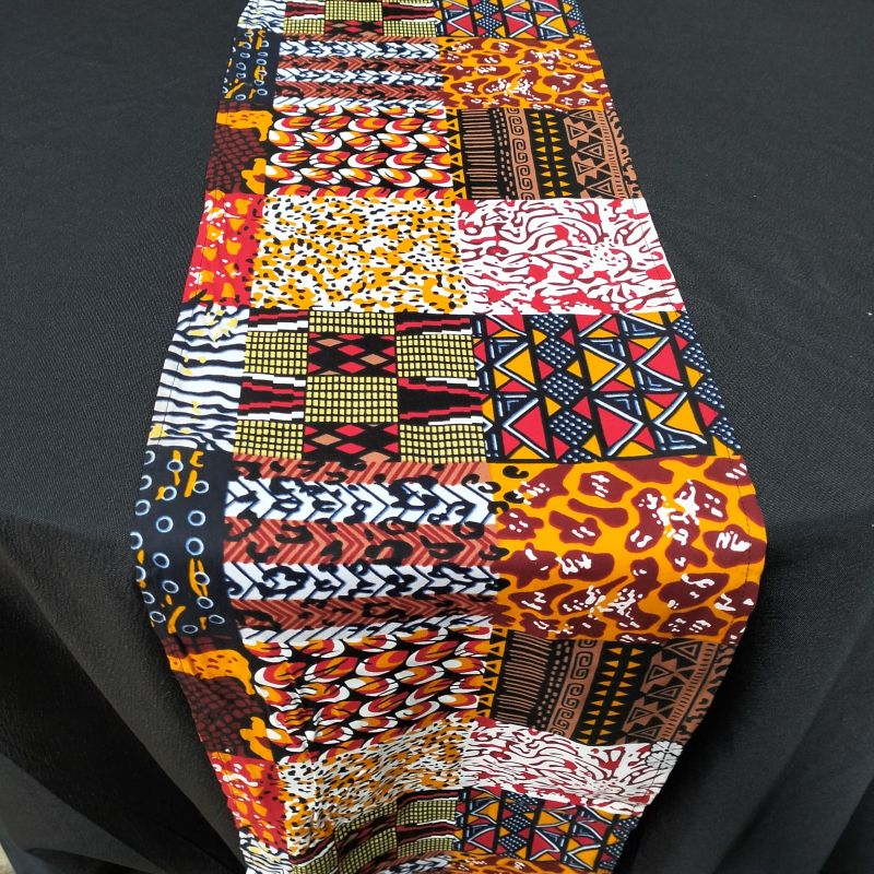 Hire Red Ankara Table Runners Lucidity