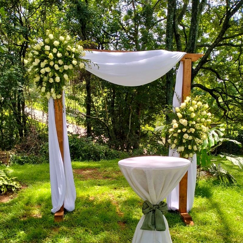 Altar Backdrop for Kenya Wedding 100 guests