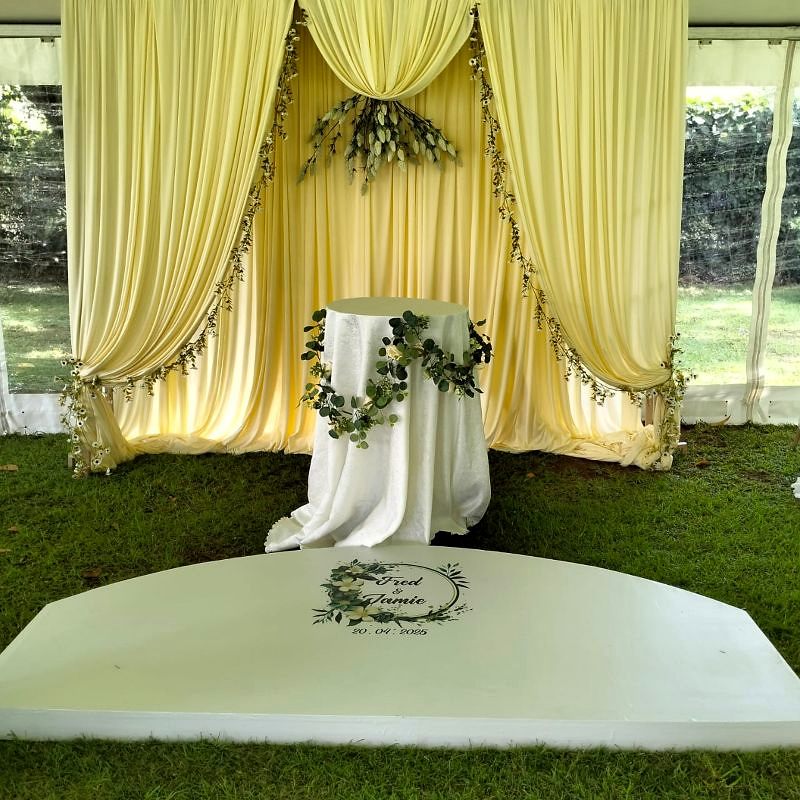 Ceremony Altar Decor for Cross Culture Wedding in Nairobi