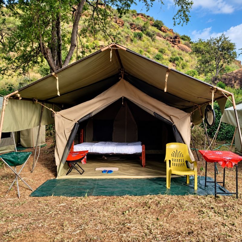 Guest accommodation at the lugga wedding reception in Laikipia