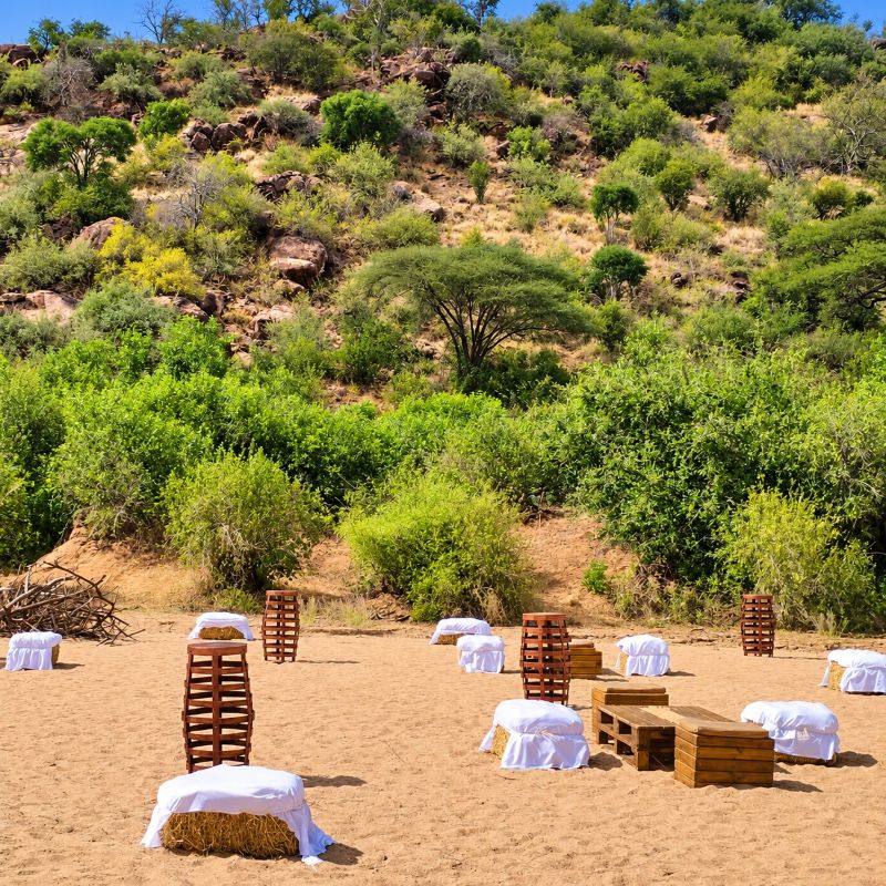 Wedding Lounge at the Lugga in Laikipia