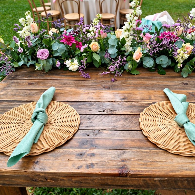 Place setting for wedding high table in Limuru Kenya