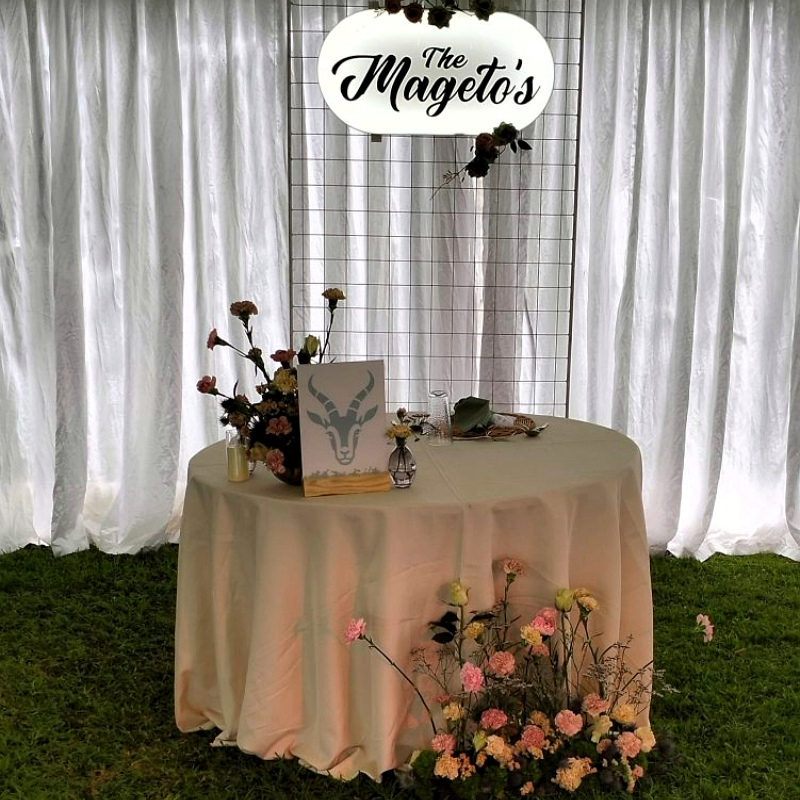 Sweetheart Table Decor in Nairobi Kenya.