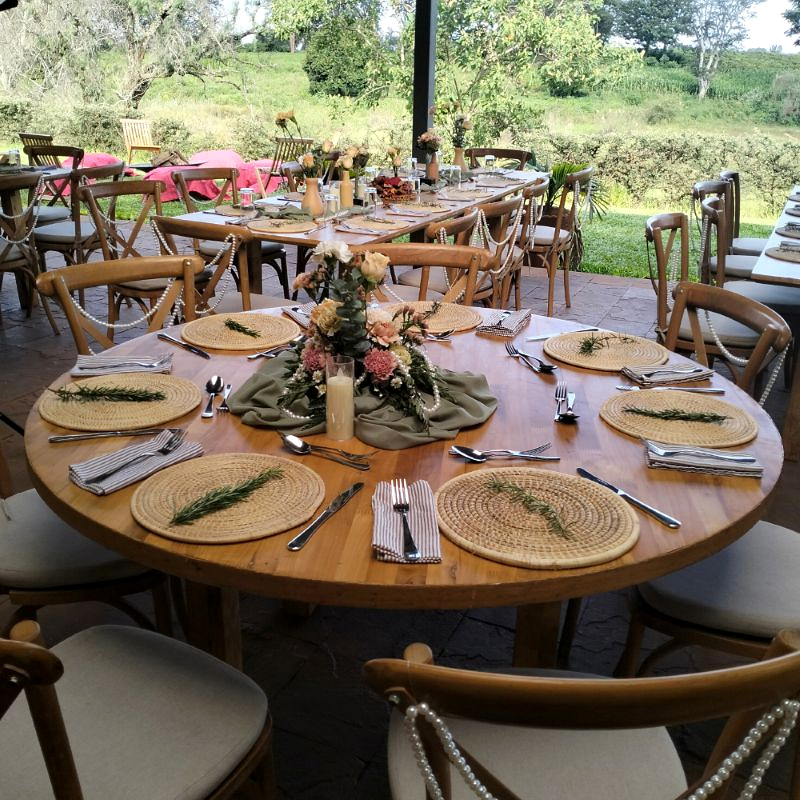 Rustic Wedding Table Decor Setting 